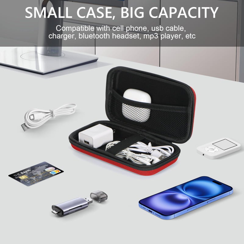 GLCON Hard Protective Travel Case, GLCON Electronic Organizer for Anker/Jackery/RAVPower Power Bank, Shockproof EVA Carrying Case for Cell Phones, Travel Gadgets for Cables, Car/GPS Accessories - Image 2